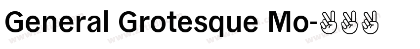 General Grotesque Mo字体转换